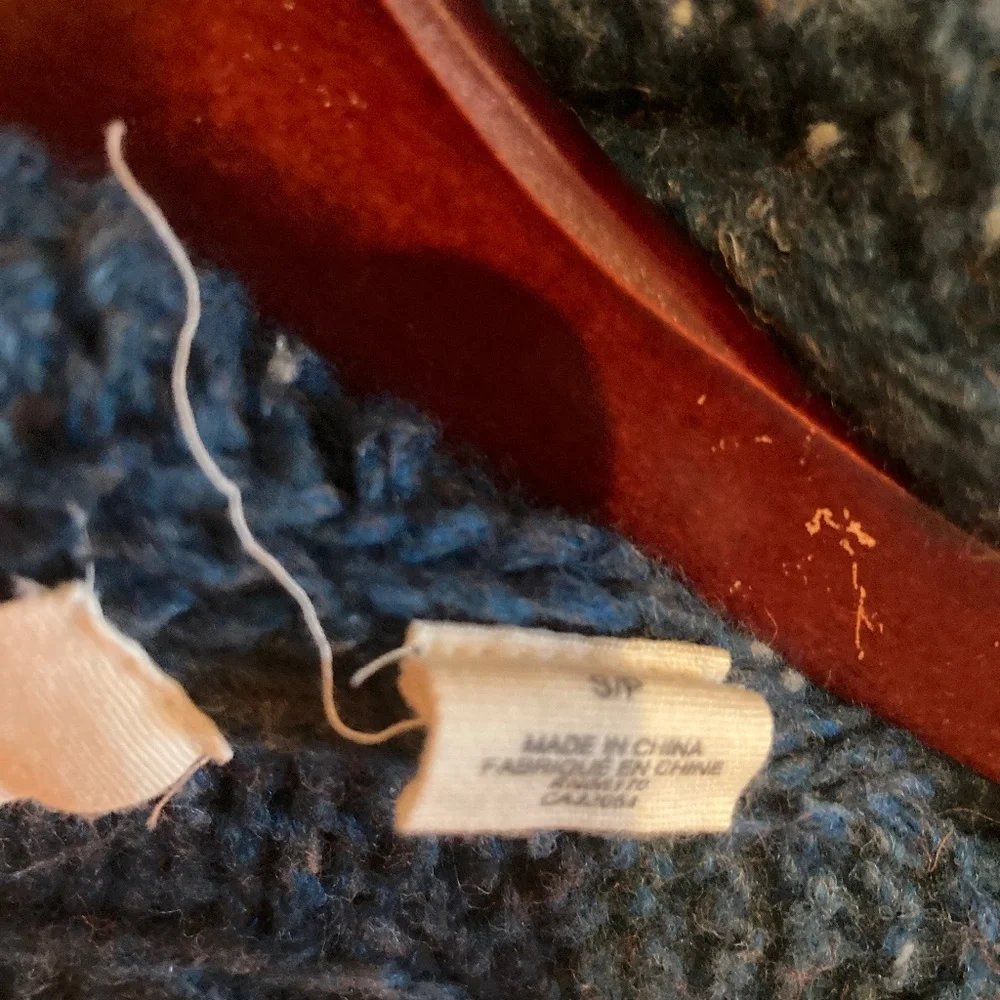 Anthropologie Teal Speckled Cable Sweater Cardigan Size S by Sleeping on Snow